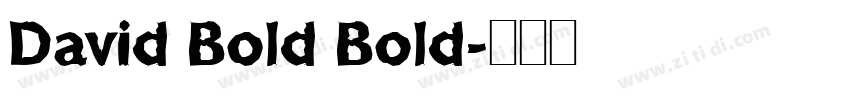 David Bold Bold字体转换